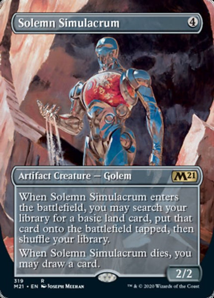 Solemn Simulacrum - 319/274 - Rare Borderless Foil