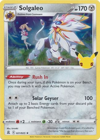 Solgaleo - 21/25 - Holo Rare