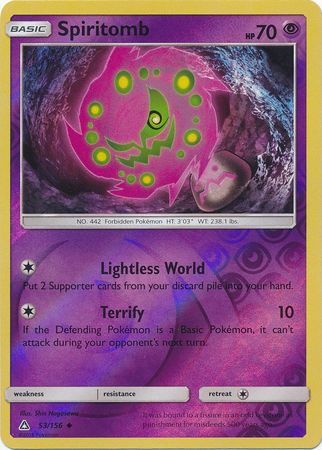 Spiritomb - 53/156 - Uncommon Reverse Holo