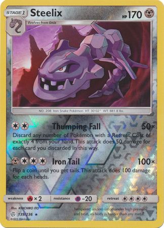 Steelix - 139/236 - Holo Rare Reverse Holo