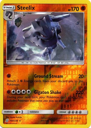 Steelix - 104/236 - Rare Reverse Holo