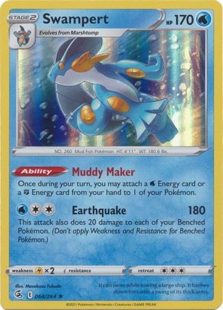 Swampert - 64/264 - Holo Rare