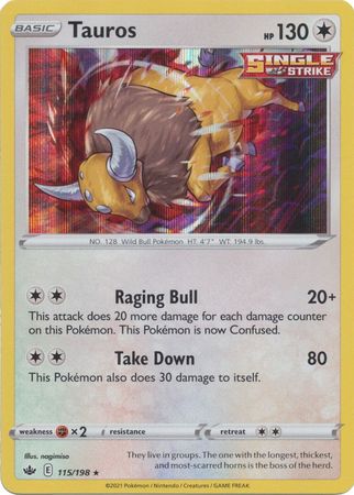 Tauros - 115/198 - Holo Rare