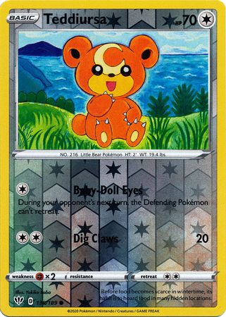 Teddiursa - 138/189 - Common Reverse Holo