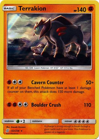 Terrakion - 122/236 - Holo Rare