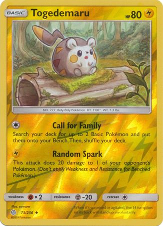 Togedemaru - 73/236 - Uncommon Reverse Holo