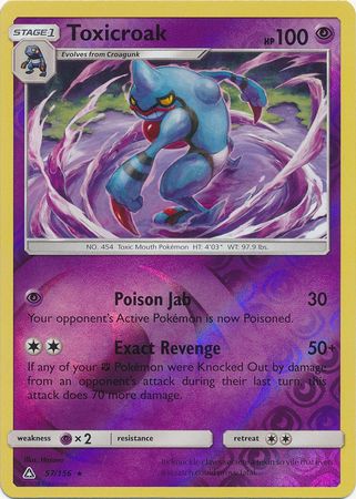 Toxicroak - 57/156 - Rare Reverse Holo