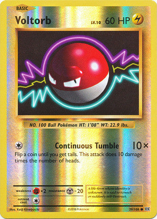 Voltorb - 39/108 - Common Reverse Holo