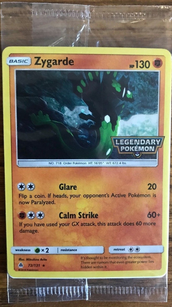 Zygarde Legendary Pokemon Promo - 72/131 - EB Games Promo